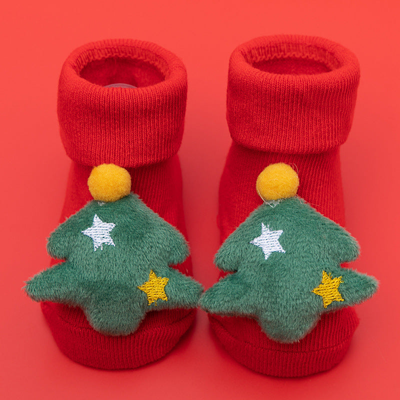 New Fluffy Cotton High Quality Baby Socks Cartoon Fruit Print Rubber Anti Slip Infant Socks For Children Boys And Girls Great Gift
