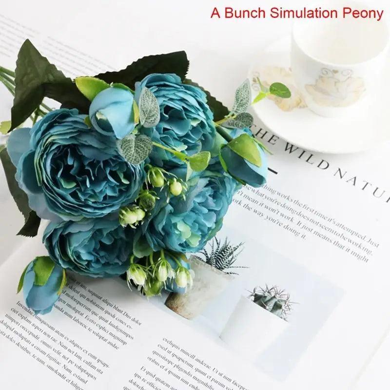 30cm Artificial Silk Peony Flowers Bouquet for Home Decoration - Faux Christmas Flowers & Wedding Flowers - ALLURELATION GIFTS - anniversary gifts, Best Gift Item, Birthday gifts, bouquet, bouquet for girlfriend, Christmas Gifts, cute bouquet, cute flowers, cute gifts, fake bouquet, flower gifts, Flowers, gifts, Gifts for girlfriends, gifts for girls, gifts for loved ones, Gifts for wife, gifts for women, roses for girlfriend, Thanksgiving gifts, Valentine Gifts, wedding gifts - Stevvex.com