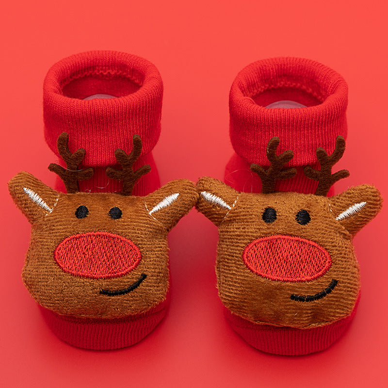 New Fluffy Cotton High Quality Baby Socks Cartoon Fruit Print Rubber Anti Slip Infant Socks For Children Boys And Girls Great Gift