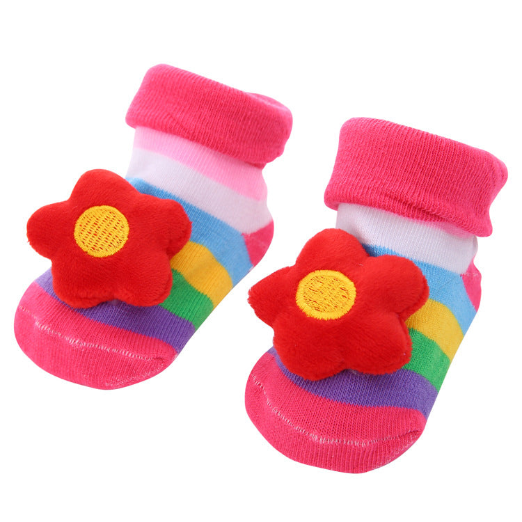 Colorful Newborn Cotton Cartoon Cute Anti Slip Sock Toddler Baby Comfortable Socks Shoes Elastic Soft Socks