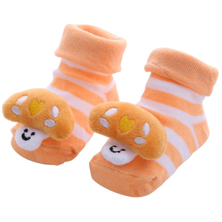 Colorful Newborn Cotton Cartoon Cute Anti Slip Sock Toddler Baby Comfortable Socks Shoes Elastic Soft Socks