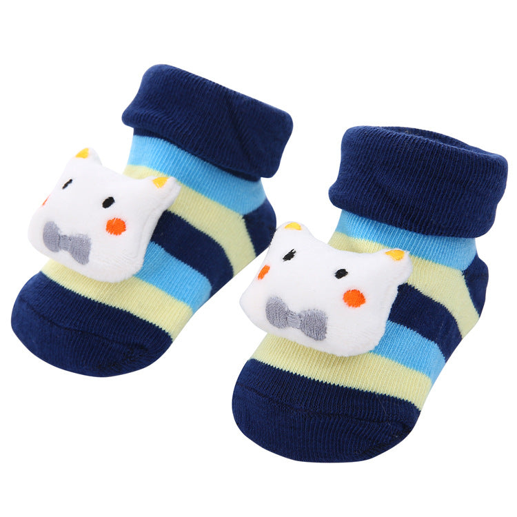 Colorful Newborn Cotton Cartoon Cute Anti Slip Sock Toddler Baby Comfortable Socks Shoes Elastic Soft Socks