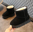 Children's Snow Boots Brown Baby Shoes Flexible And Soft Unisex Stylish Warm Winter Shoe