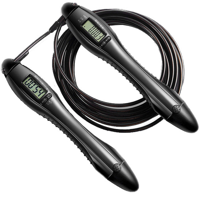 Built-in Rolling Pin Counter Jump Rope Skipping Rope Speed Rope For Boxing Jumping Training Lose Weight Fitness Digital Weight Calories Time Setting Skipping Rope With Counter For Indoor And Outdoor Exercise