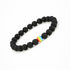 2Pcs/set White Black Couple Magnetic Bracelets Natural Stone Matching Bracelet Magnetic Beaded Bracelets Set Attraction Friendship Relationship Wish Bracelet Gift For Women Men Him Her Best Friends