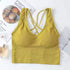 Women Sports Bra Sexy Brathable Sports Top Yoga Bra Push Up Top Female Gym Fitness Sports Underwear Female Seamless bra
