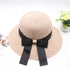Summer Cap Black Ribbon Decorate Wavy Straw Hat For Girls Hat Kids Sun Cap Baby Beach Hats for Girls