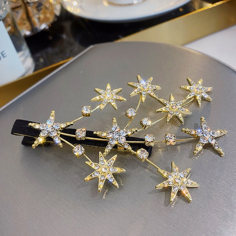 Femininity Rhinestone Star Hairpin Headwear Crowns Beach Hawaii Floral Garland Romantic Faux Rose Wedding Wreaths Flower Headband Girl Bride Rose Wedding Festival Headband