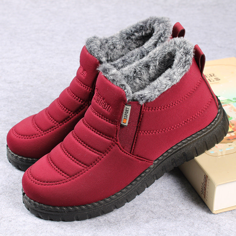 Men's New Snow Boots Waterproof Non-Slip Shoes Casual Fashion Ankle Boots Winter Walking Unisex Shoe Water Resistant Shoes Anti-Slip Fully Fur Lined Casual Lightweight Shoes