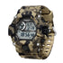 Shock Military Army Mens Watch In Camouflage  Style With LED Digital Back Light With Luminous  Effect