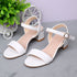 Women Genuine Leather Sandals Low Heel Buckle Strap Ladies Open Toe Black Decoration Summer Leather Open Toe And Ankle Strap Buckle Flat Sandals Casual Beach Shoes