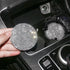 2PCS Diamond Car Coaster Water Cup Slot Non-Slip Mat Silica Gel Pad Bling Car Coasters Silicone Crystal Car Cup Holder Mat Car Gadget Universal Bling Car Cup Mat Holder Insert Crystal Rhinestone Vehicle Cup Coaster Bling Car Accessories for Woman