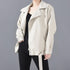 PU Faux Leather Jacket Women Loose Sashes Casual Biker Jackets Outwear Female Tops BF Style Black Leather Jacket Coat