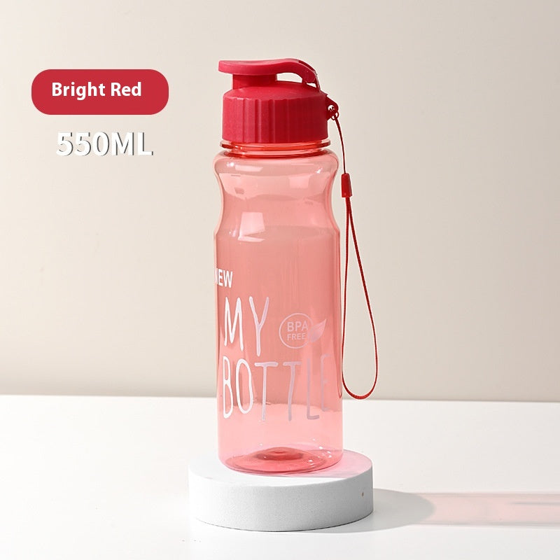 550ML Girl  Water Bottle Large Capacity Straw Cup Motivational Sports Water Bottles Time Marker Leak-proof  Fitness Drinking Large Capacity Water Bottle with Straw Time Scale Reminder Leakproof Gradient Space Cup for Outdoor Sports Fitness For Sports