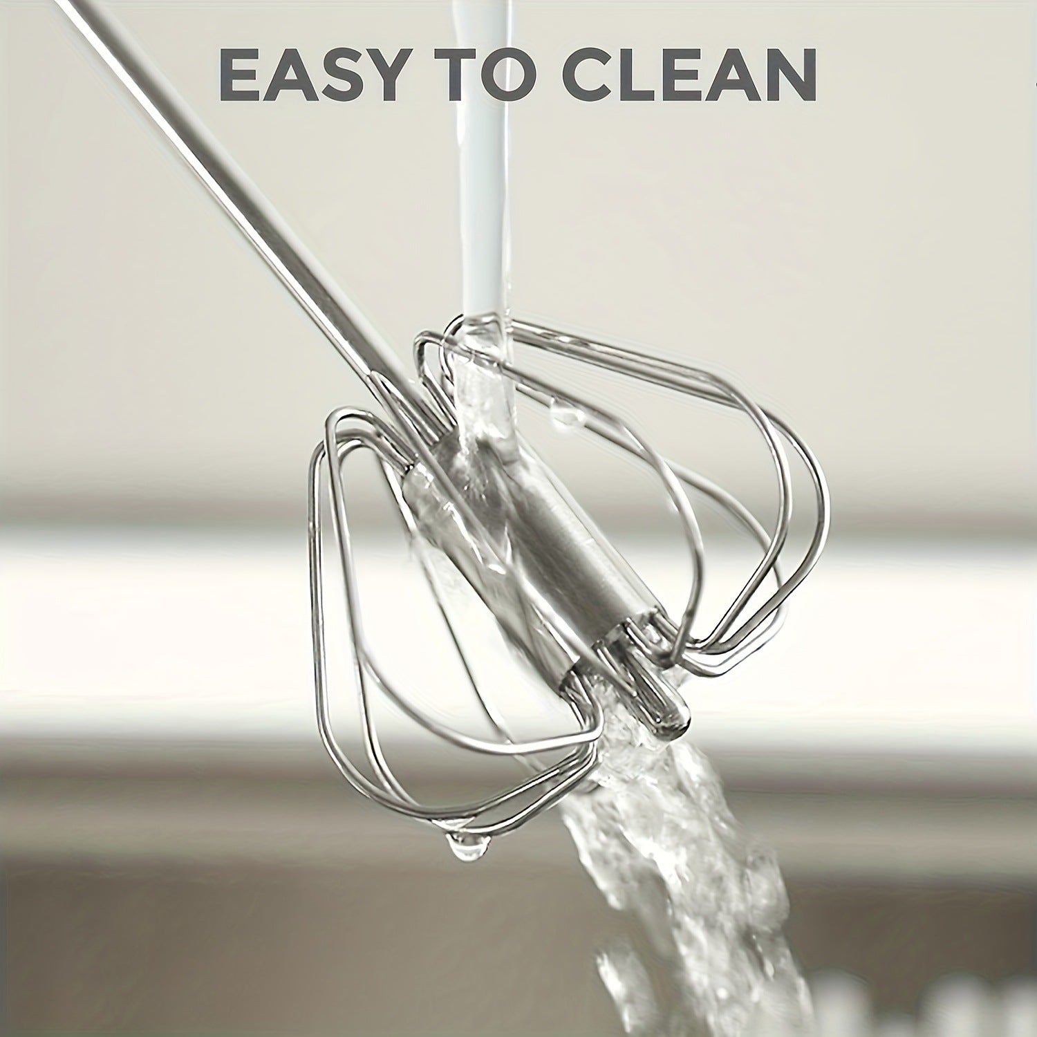 Unique Design Semi-automatic Egg Beater 304 Stainless Steel Egg Whisk Manual Hand Mixer Self Turning Egg Stirrer Kitchen Accessories Egg Tools