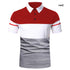 Men Polo Shirt Summer New Fashion Classic Casual Tops Short Sleeves Cotton High Quality Modern Collar Men Slim Polo Mens Shirts Polo Shirts for Men's Golf Shirts for Men Short Sleeve Patchwork Shirt Summer Sport Tops Gym Shirts (