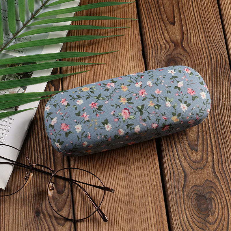 Portable Floral Sunglasses Hard Eye Glasses Case Eyewear Protector Pouch Bag Sunglasses Case Hard Shell For Men Women Kids  Floral Spectacle Case Box Portable Eyeglass Cases