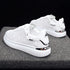 New Fashion White High Quality Women's White Thick Soled Sports Casual Couple Shoes Summer Lace-Up Trainers Gym Tennis Running Breathable High Quality Sneakers