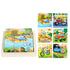 Nine Blocks Six-sided 3D Wooden Cube Puzzle Toys Wood Hexahedron 3D Building Block Puzzle For Children Aged 3 4 5 6  For Children Kids Educational Toys Funny Games