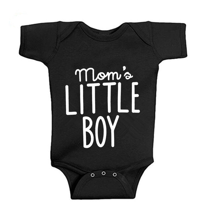 Modern New Romper Jumpsuit For Newborn Toddler Infant Baby Boys Romper Long Sleeve Jumpsuit Playsuit With Words Moms Little Boy