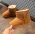 Children's Snow Boots Brown Baby Shoes Flexible And Soft Unisex Stylish Warm Winter Shoe