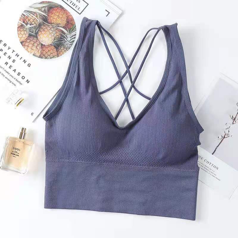 Women Sports Bra Sexy Brathable Sports Top Yoga Bra Push Up Top Female Gym Fitness Sports Underwear Female Seamless bra