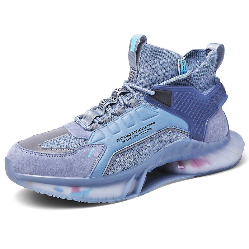Casual Sports Socks Knit Men's Soft And Breathable Walking Fashion Luminous Sports High Top Fashion Sneakers Running Gym Sports Walking Non Slip Shoes Breathable Stylish Modern Unisex Sneakers