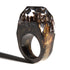 Modern Wooden Epic Resin Ring Elegant Luxury Wedding Epoxy Soul of The Forest Eco Epoxy Handmade