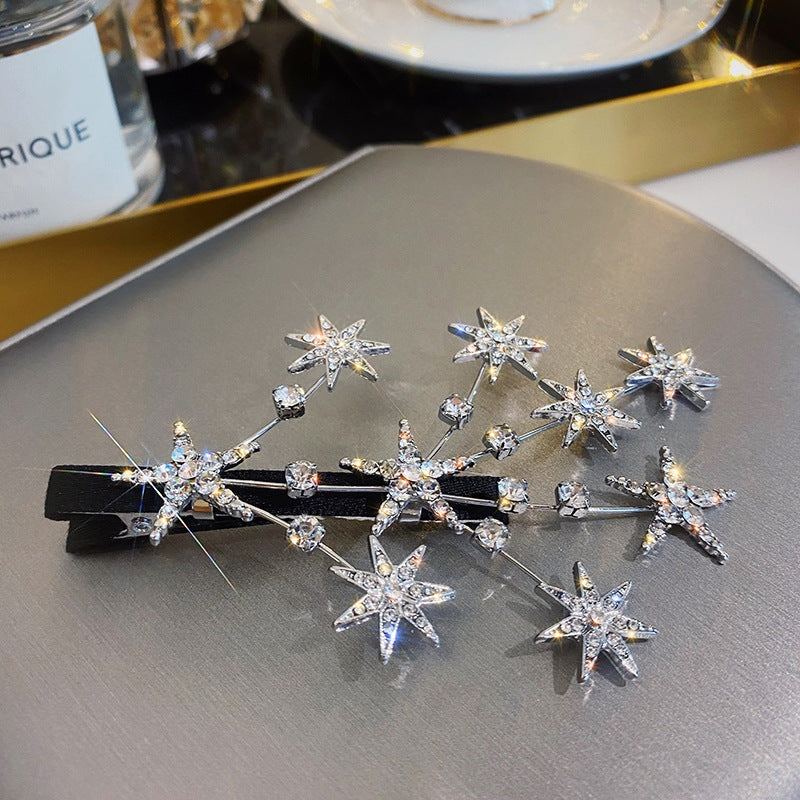 Femininity Rhinestone Star Hairpin Headwear Crowns Beach Hawaii Floral Garland Romantic Faux Rose Wedding Wreaths Flower Headband Girl Bride Rose Wedding Festival Headband