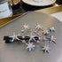 Femininity Rhinestone Star Hairpin Headwear Crowns Beach Hawaii Floral Garland Romantic Faux Rose Wedding Wreaths Flower Headband Girl Bride Rose Wedding Festival Headband