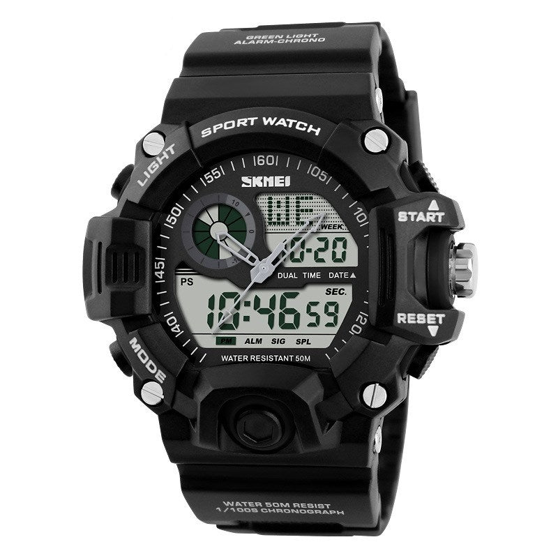 Sport Famous Watch for Men Military Army Watch With Led Digital Display Analog Shock and Alarm clock and Night Mode