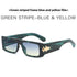 Rectangle Sunglasses for Women Retro Driving Glasses 90’s Vintage Fashion Narrow Square Frame n For Travel Rectangle Flat Top Frame  Small Frame Sun Glasses For Women Men