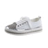 Womens Leopard Sneakers Women Canvas Shoes Leisure Lace-Up Sneakers Rhinestone Shiny Flat Charming Shoes Platform Leisure Low Sneakers