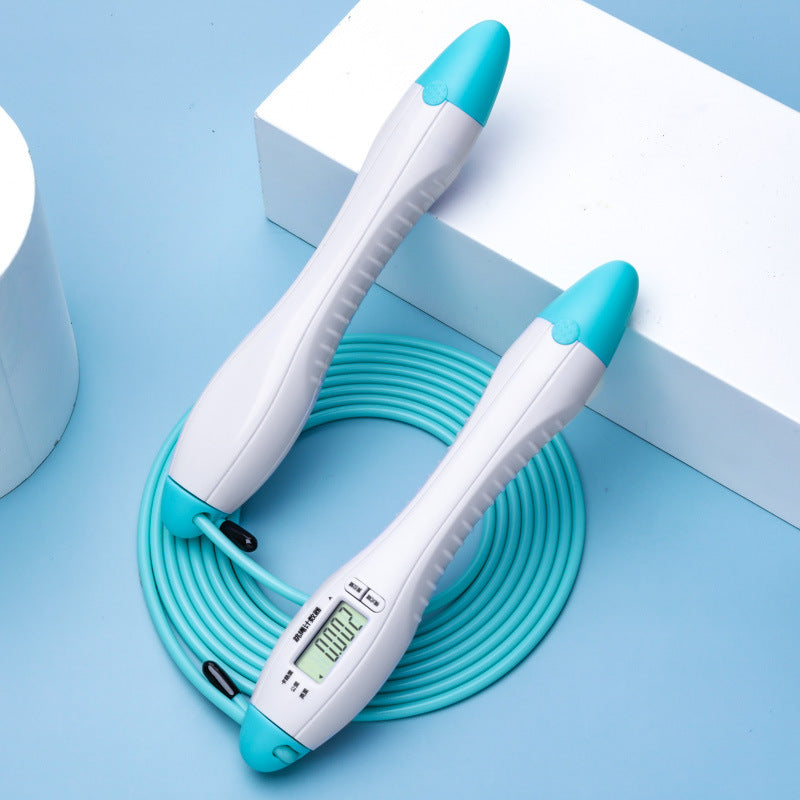 Built-in Rolling Pin Counter Jump Rope Skipping Rope Speed Rope For Boxing Jumping Training Lose Weight Fitness Digital Weight Calories Time Setting Skipping Rope With Counter For Indoor And Outdoor Exercise