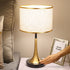 Modern Touch Sensor Dimming Luxury Living Room Simple Nordic LED Table Lamp Creative Simplicity Cloth Desk Light Indoor  Decorative Table Lamp Cute Study Lamps for Bedroom Décor