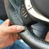 Genuine Leather Car Steering Wheel Cover Soft Anti slip Steering-Wheel Braid Cowhide Braid With Needles Thread Leather Steering Wheel Cover Heavy Duty Pure Cowhide Steering Wheel Cover, Genuine Leather Steering Wheel Cover (Copy)
