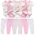 5pcs/ Set Solid Bodysuits Pants Baby Boy Clothes Clothing Sets 0-12M  Unisex Newborn Baby Pajamas Romper Jumpsuit For Boys and Girls Kids