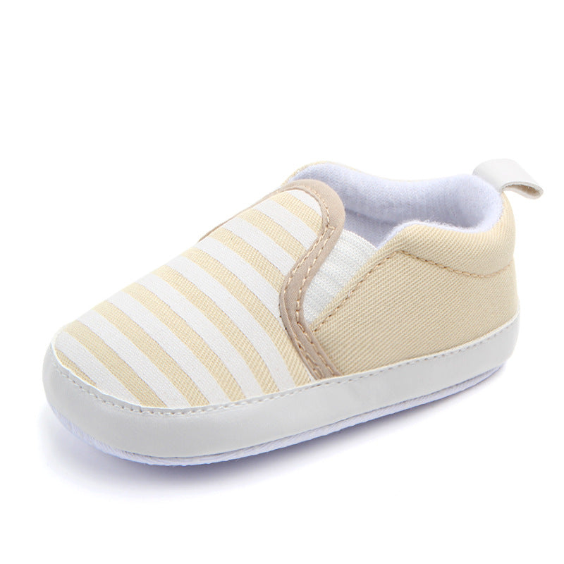 Toddler Infant Baby Shoes Newborn Boys Girls Soft Casual Shoes Striped Shoes 0-18M  New Pram Newborn Toddler Baby Girls Boys Kids Infant First Walkers Striped Classic Shoes Loafers Casual Soft Shoes
