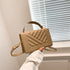 Dazzling Bags For Women Chain Crossbody Bags In Pu Leather Female Fashionable Shoulder Bag Ladies Handbags  Simple Messenger Bag Casual Indentation Western Style Portable Women
