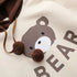 Woman Bear Cap Hoodies Sweatshirt Top Women Long Sleeve Ribbon Hair Ball Cute Sweatshirt Hooded Jumper Pullover Hoodie Hooded Sweatshirt