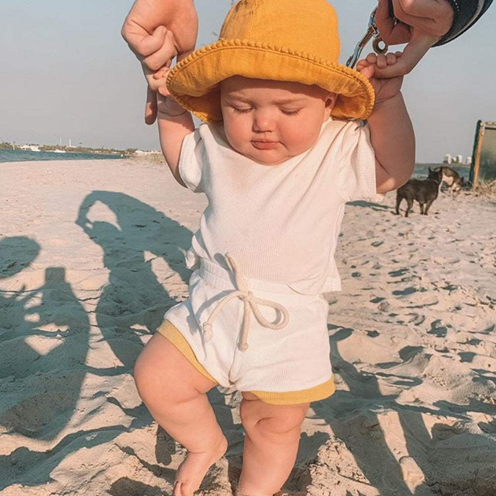 Two-piece Set For Infants And Toddlers Baby Modern Newborn Infant Kids Baby Girl Romper Jumpsuit Outfit Playsuit Clothes Set For Kid