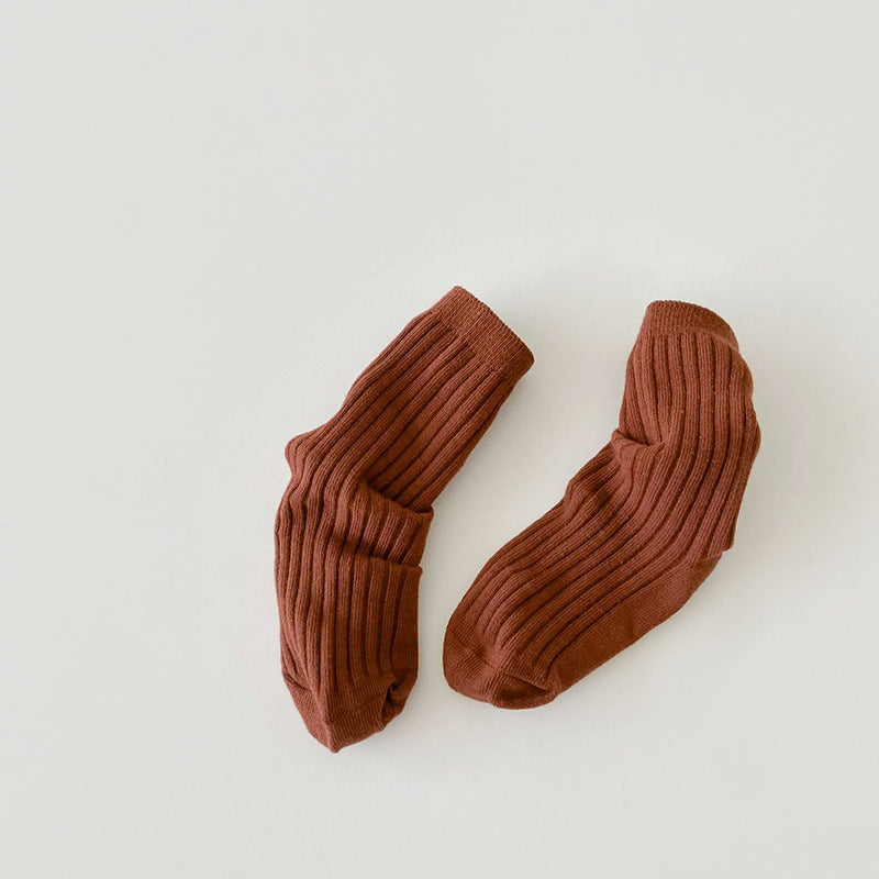 Baby Toddler Cotton Solid Color Short Newborn Casual Comfortable Socks For Kids Boys And Girl