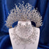 Wedding Headwear Necklace Earrings Jewelry Set Bride Headbands Rhinestone Headpiece Bridal Tiaras And Crowns Silver Rhinestone Wedding Headpiece For Women Handmade Bridal Headband Hair Accessories