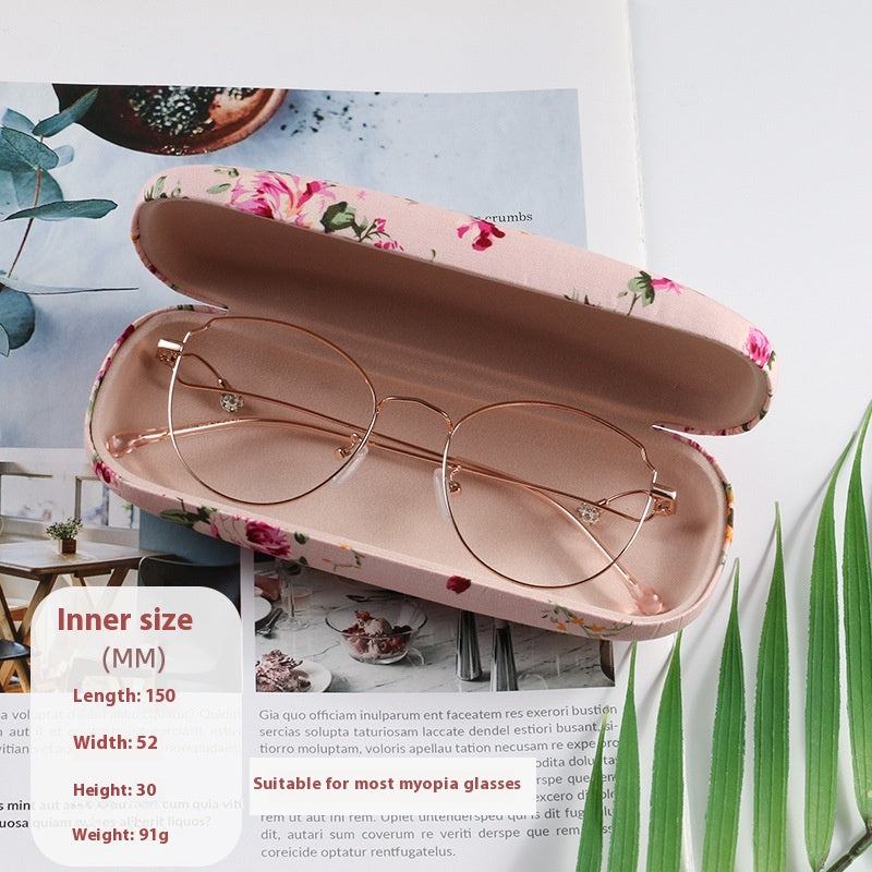 Portable Floral Sunglasses Hard Eye Glasses Case Eyewear Protector Pouch Bag Sunglasses Case Hard Shell For Men Women Kids  Floral Spectacle Case Box Portable Eyeglass Cases