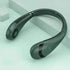 Lazy Outdoor Sports Portable Hanging Neck Fan Hanging Neck Fan USB Handheld Mute LED Digital Display Leafless Mini Electric Fan with LED Light 5 Gear Air Cooling Fans Digital Display Leafless Mini Electric Colorful