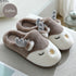 Women Winter Home Slippers Deer Elk Non-slip Soft Warm House Shoes Mens GIrs Indoor Bedroom Couples Floor Footwear Fuzzy House Slippers For Women Durable Furry Bedroom Slipper Lightweight And Non-Slip