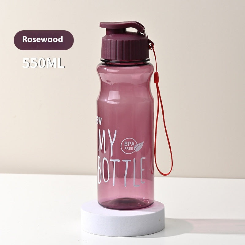 550ML Girl  Water Bottle Large Capacity Straw Cup Motivational Sports Water Bottles Time Marker Leak-proof  Fitness Drinking Large Capacity Water Bottle with Straw Time Scale Reminder Leakproof Gradient Space Cup for Outdoor Sports Fitness For Sports