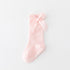 New Kids Stretchable Socks Toddlers Girls Big Bow Knee High Long Soft Cotton Lace Baby Comfortable Colorful  Socks