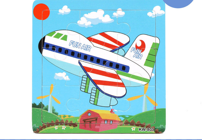 Wooden Puzzle Animals Jigsaw Puzzle Early Childhood Parent-child Toys Animal Wooden Puzzles For Children In Wooden 3D Mosaic Puzzles Kids Educational Toys Design  For Baby Birthday Gifts