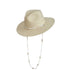 Vintage Seashells Beaded Beach Hats With Chain For Women Elegant Outdoor Ladies Hat Beach Hats Women Seashells Sun Hat Fashion Straw Fedoras Sun Hats Summer Portable Charming Hat